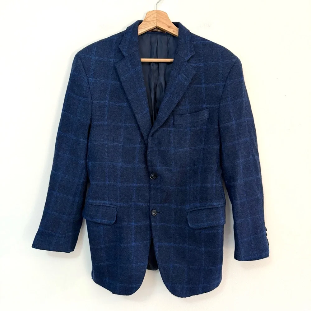Peter Millar Loro Piana 100% Pure Virgin Wool Dream Tweed Plaid Blazer